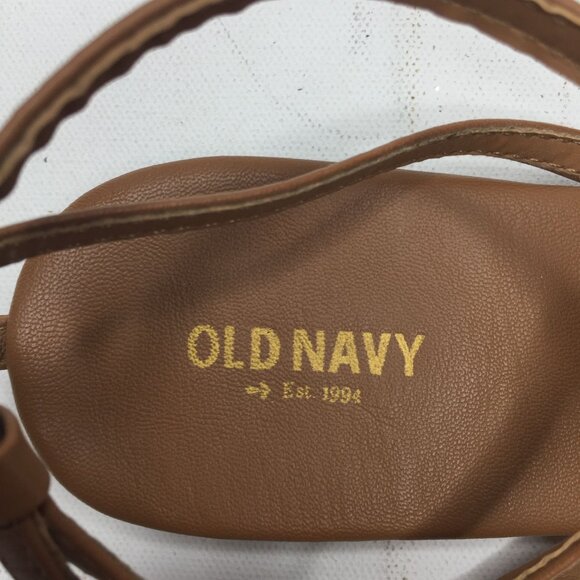 Old Navy Womens Brown Slingback Strap Sandal Spring Summer Casual Fun Size 10 - Picture 8 of 9